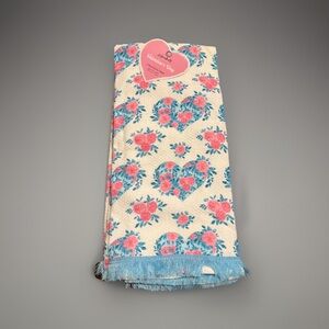 COLORDRIFT VALENTINE'S DAY SET OF TWO KITCHEN TOWELS, 100% COTTON